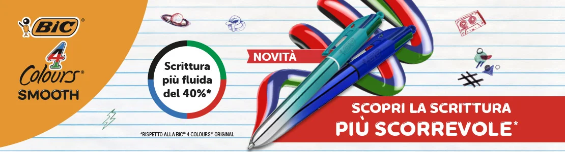 Penne BIC 4 colours smooth