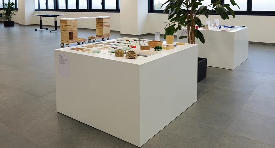 Materioteca per arredo ufficio | tavoli sensoriali e materiali sostenibili – mondoffice m’arreda