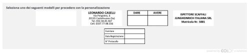 Scegli il template per il tuo timbro