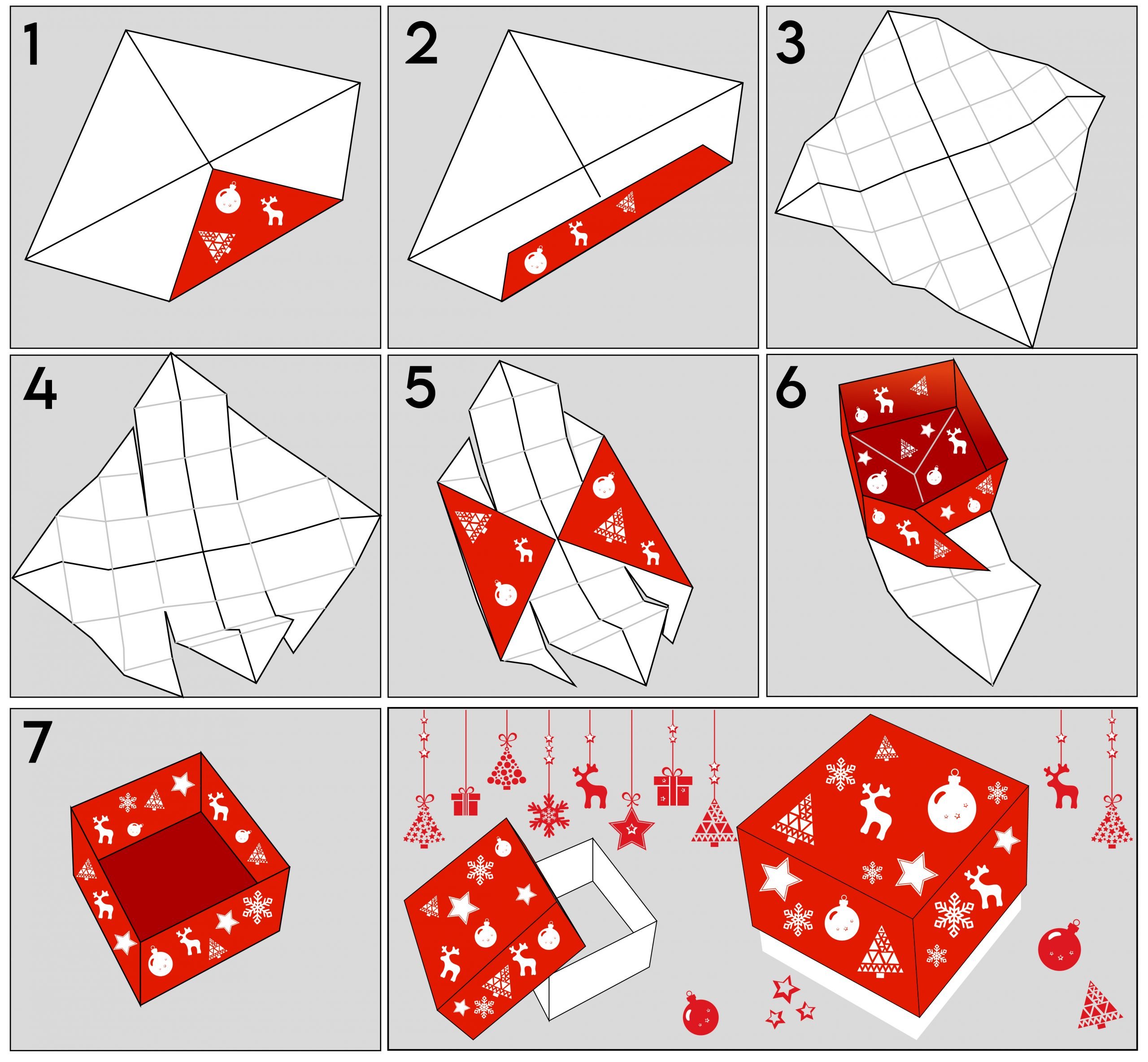 carta origami Tutorial Scatola origami